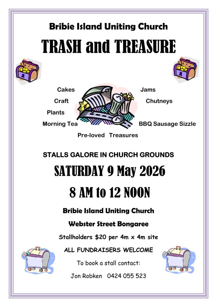 Bribie Island Uniting Church Trash and Treasure  9 May